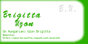 brigitta uzon business card